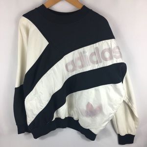 Vintage 90s Adidas Striped Sweatshirt